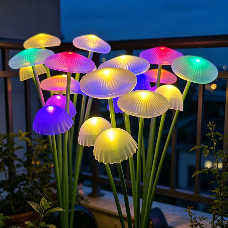 Landscape Spike Light - Solar Jellyfish Mushroom Lights LED Outdoor