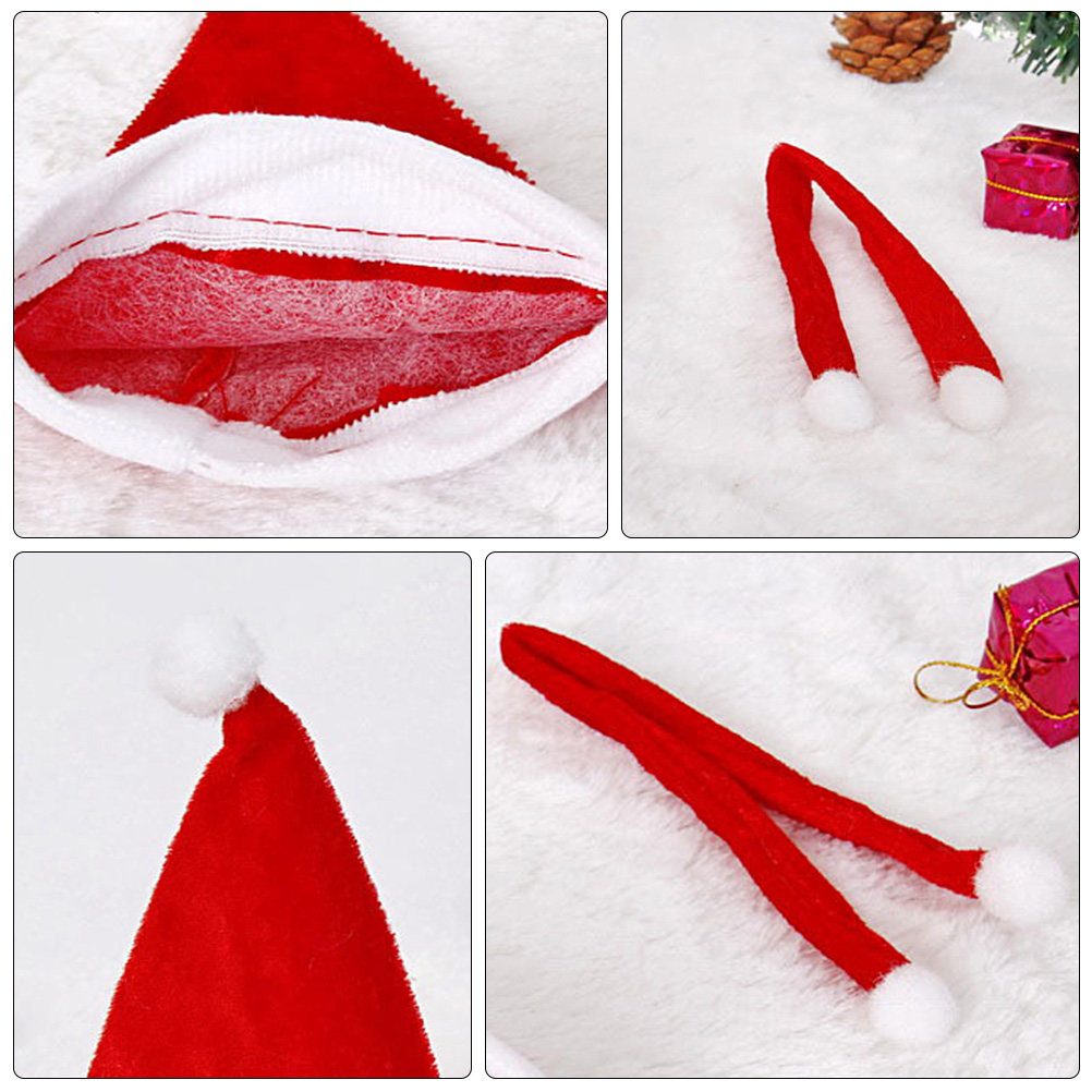 Outdoor Lighting Tree - 1Set Christmas Hat Scarf Decoration Set