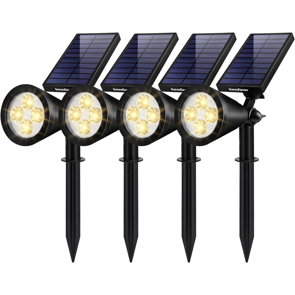 Outdoor Lighting Options - Solar Lights Outdoor, Warm White, Waterproof,
