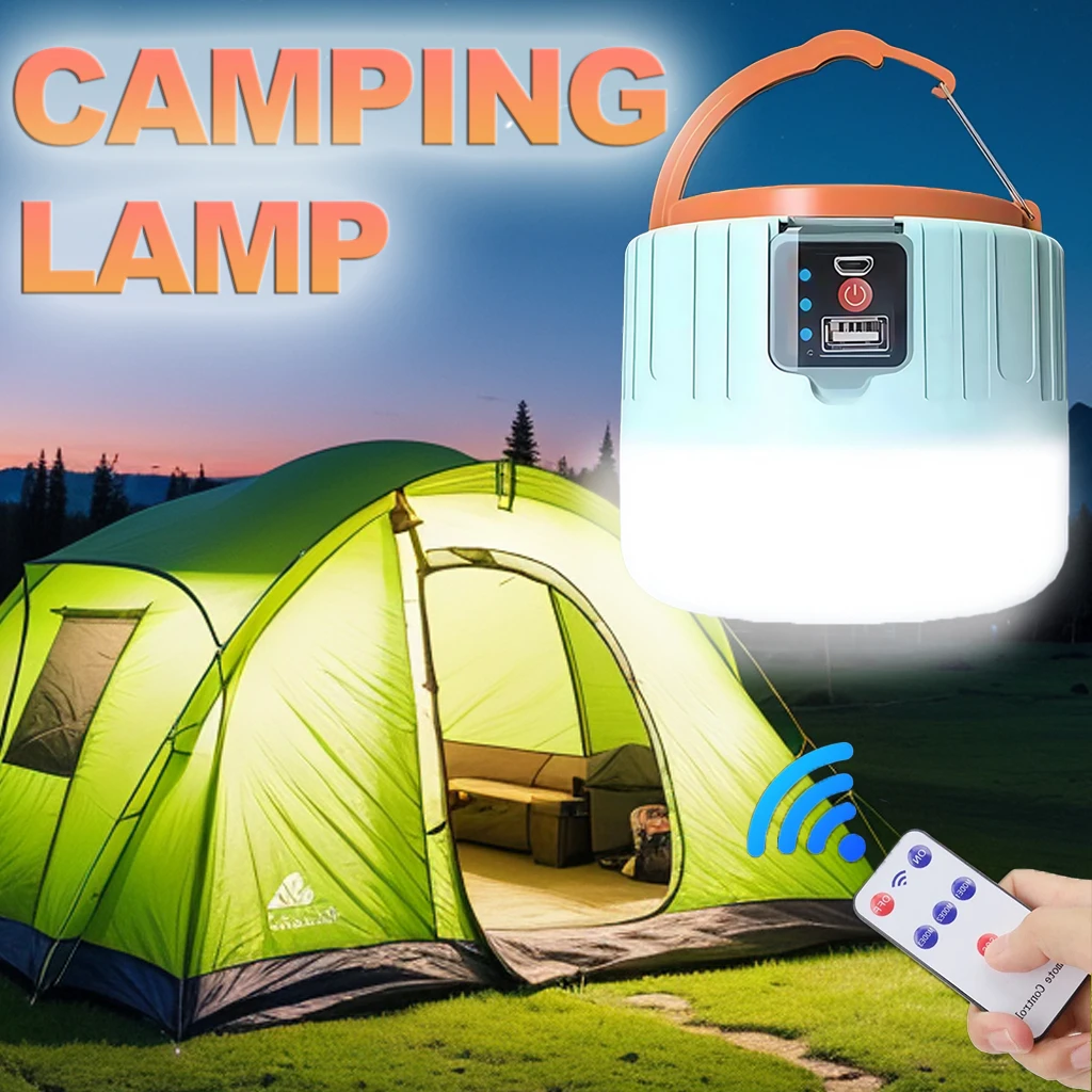 Outdoor Lighting Bulbs - Solar Camping Lantern Rechargeable LED Portable