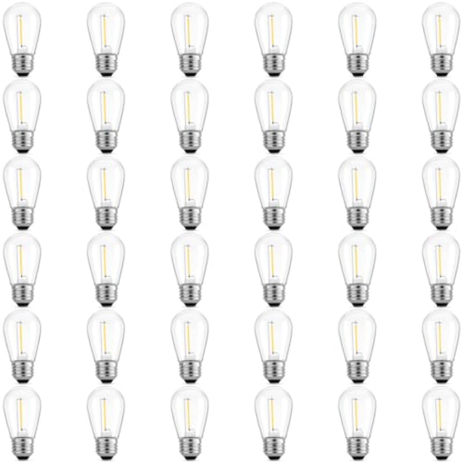 Outdoor Lighting Bulbs - 36 Pack S14 LED Bulbs for