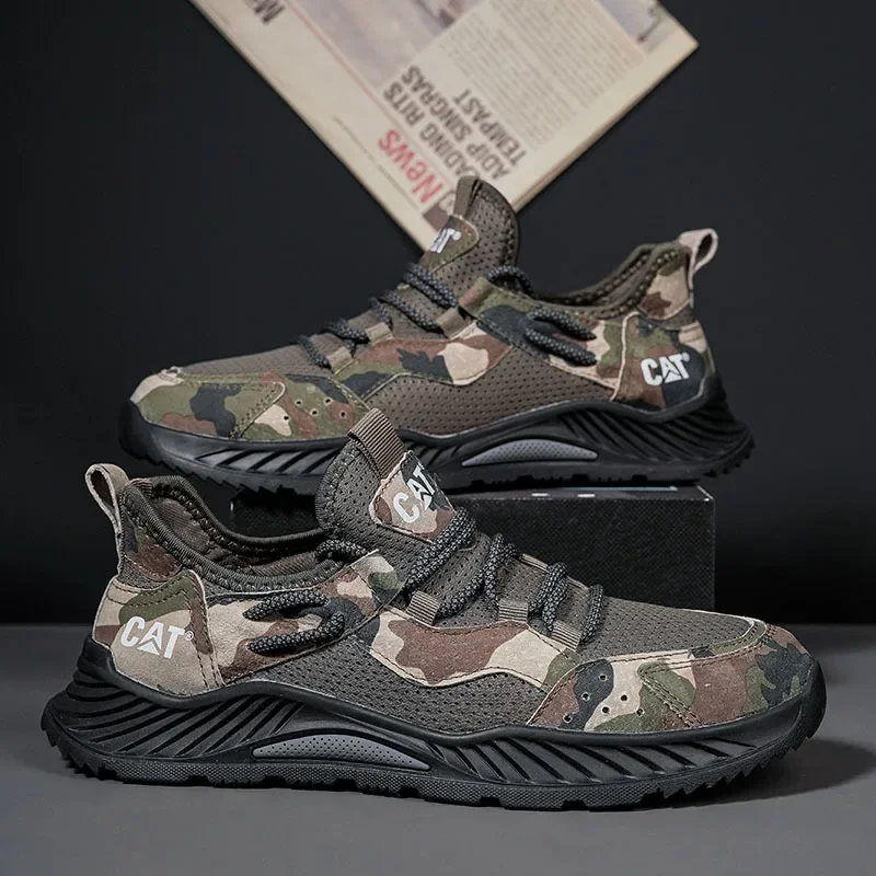 Outdoor Lighting High Quality - Men's Lace-up Camouflage Sneakers High Quality