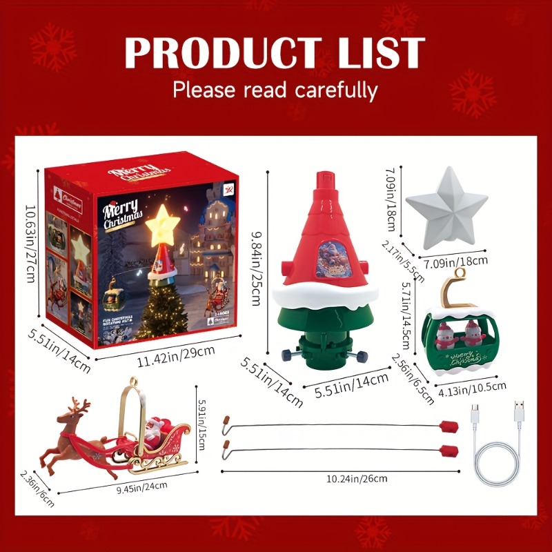 Christmas Tree Top Rotating Ca - Outdoor Lighting Tree ulasan dan harga