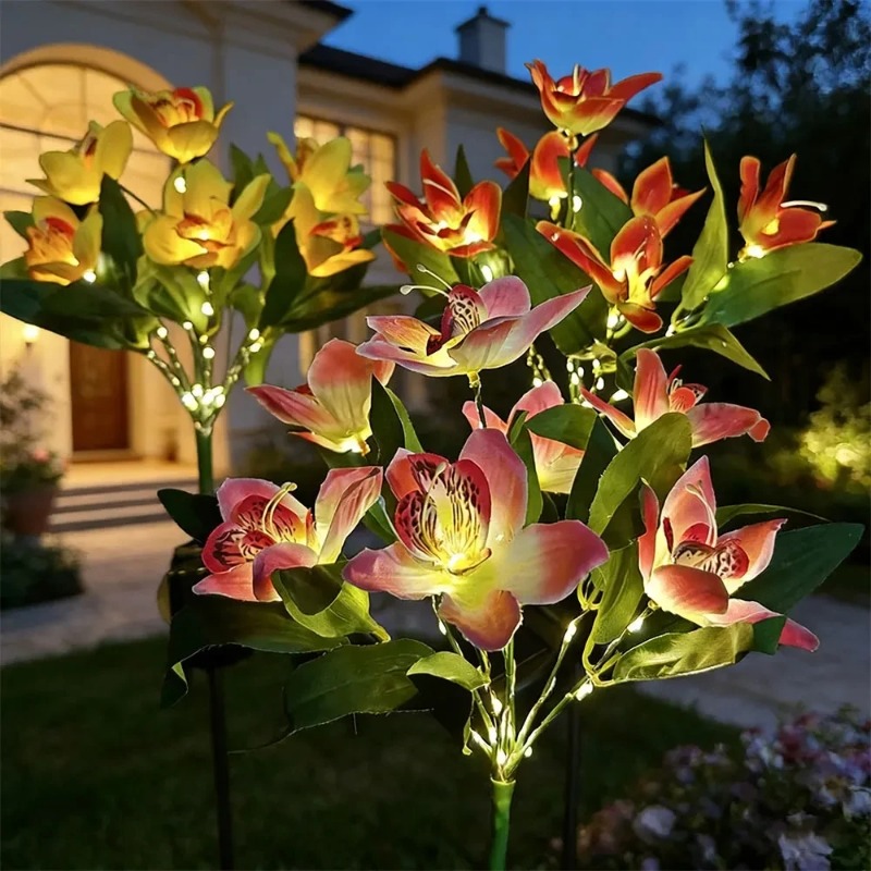 Orchid Ground LED Light Artifi - Landscape Spike Light ulasan dan harga