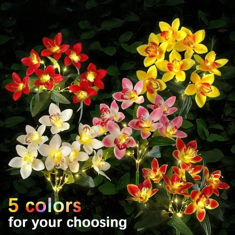 Orchid Ground LED Light Artifi - Landscape Spike Light ulasan dan harga