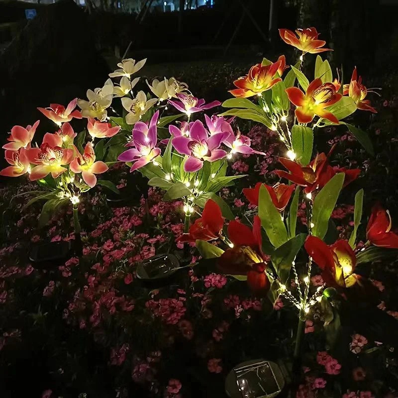 Orchid Ground LED Light Artifi - Landscape Spike Light ulasan dan harga