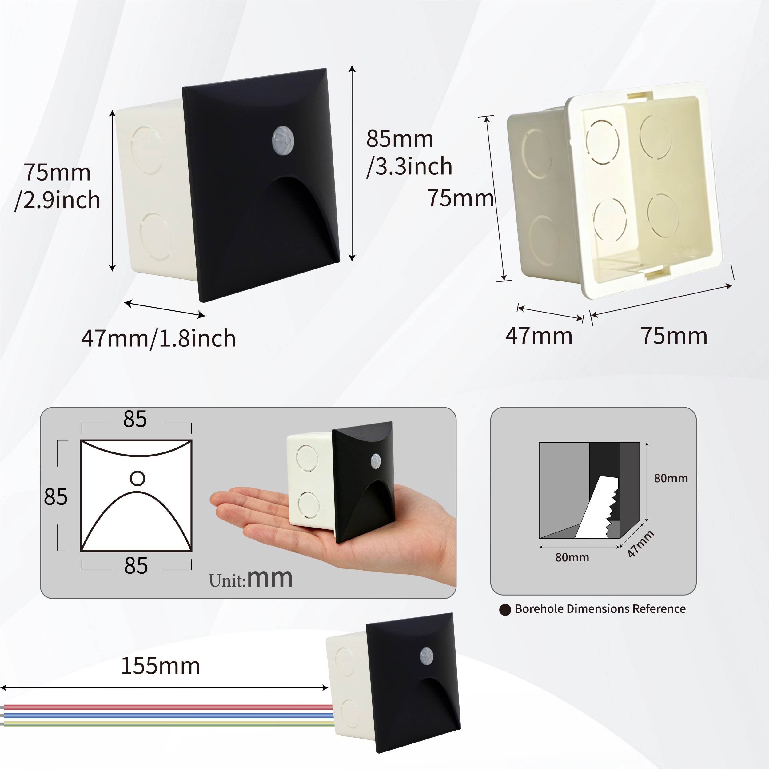 Indoor Motion Sensor Wall Ligh - Outdoor Lighting Up And Down ulasan dan harga