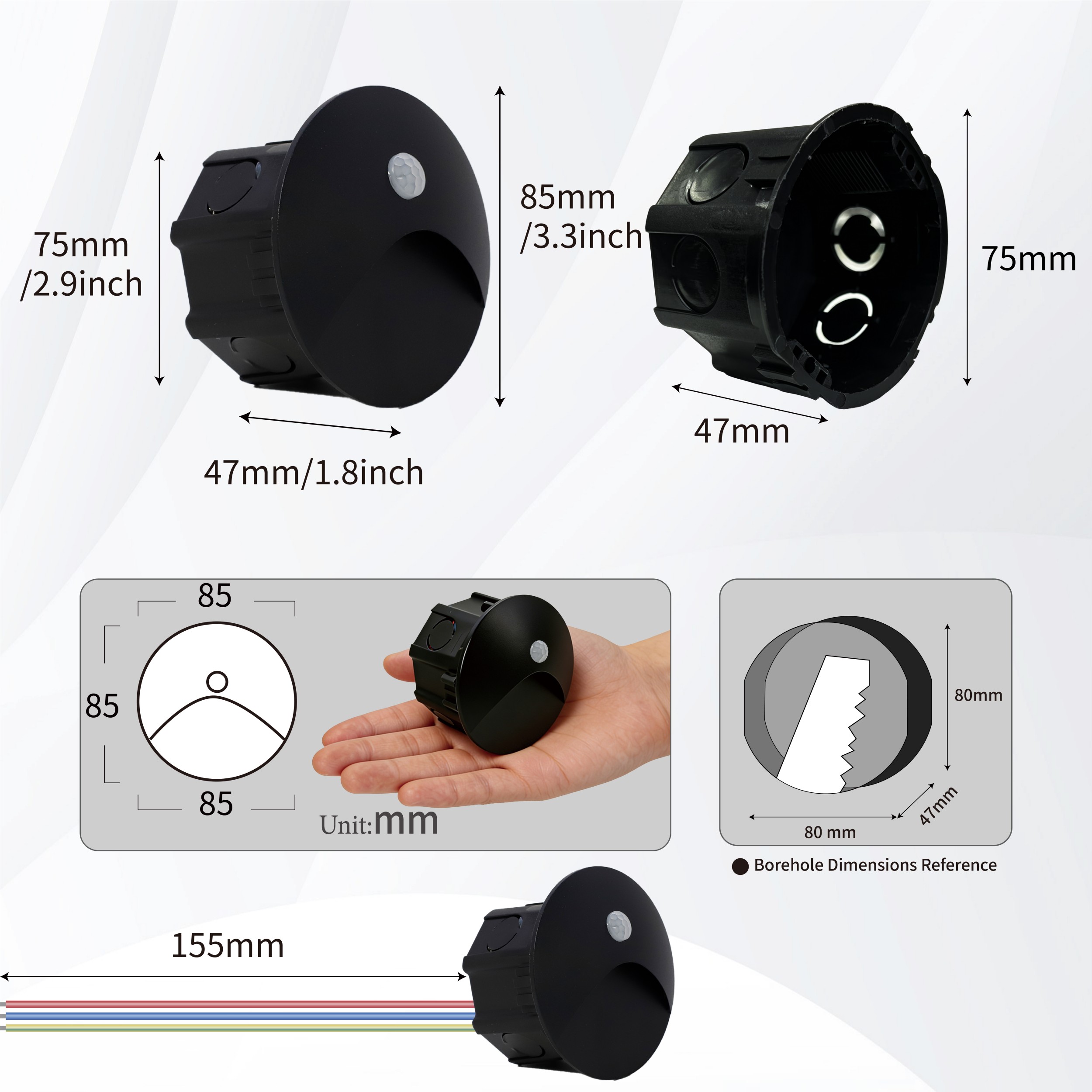 Indoor Motion Sensor Wall Ligh - Outdoor Lighting Up And Down ulasan dan harga
