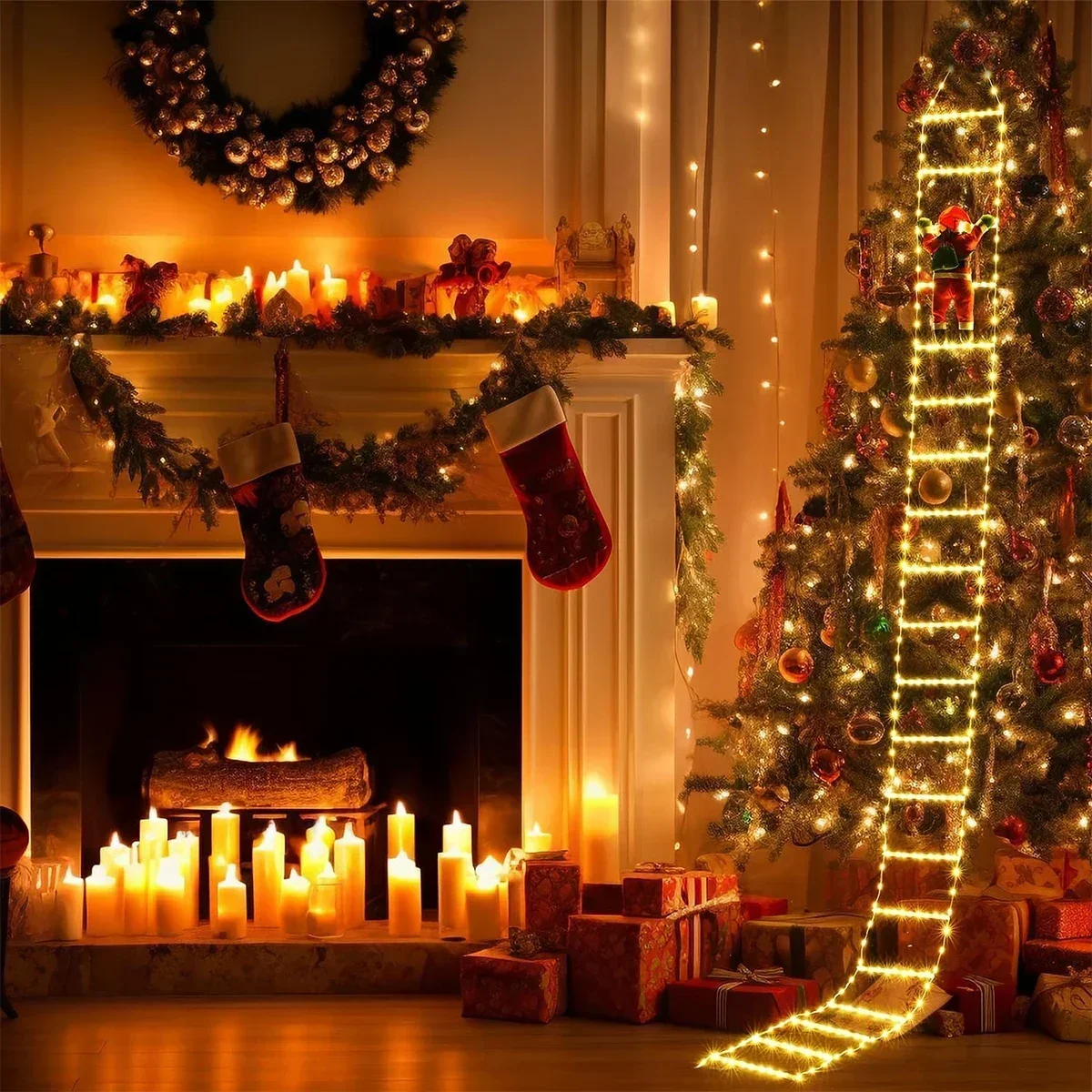 LED Ladder Light for Santa Cla - Outdoor Lighting Tree ulasan dan harga