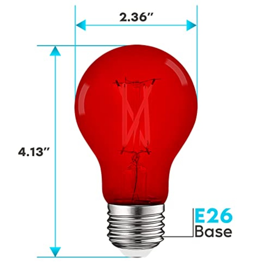 A19 Edison LED Light Bulbs, 4. - Outdoor Lighting Bulbs ulasan dan harga
