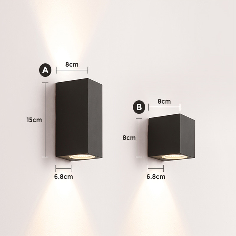 GU10 Bulb Replaceable Wall Lam - Outdoor Lighting Glass Replacement ulasan dan harga