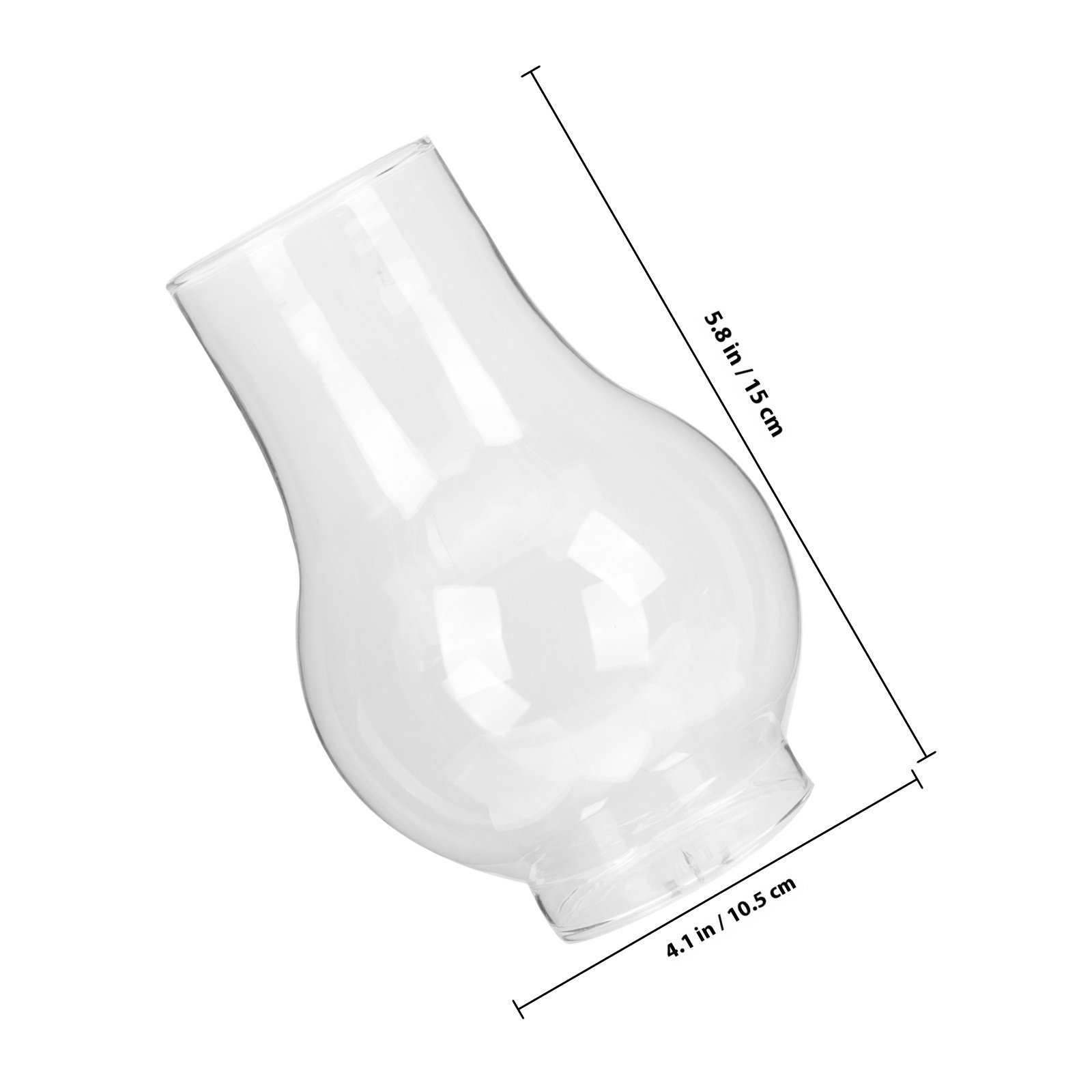 Glass Oil Lamp Chimney Transpa - Outdoor Lighting Glass Replacement ulasan dan harga