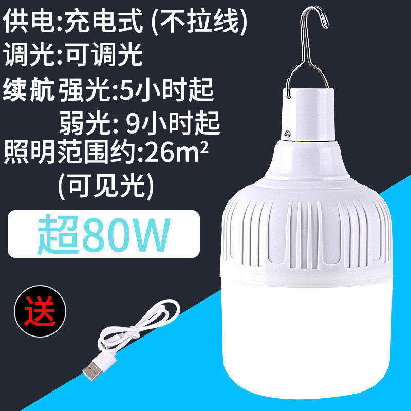 Rechargeable LED Bulb Super Br - Outdoor Lighting Vendor ulasan dan harga