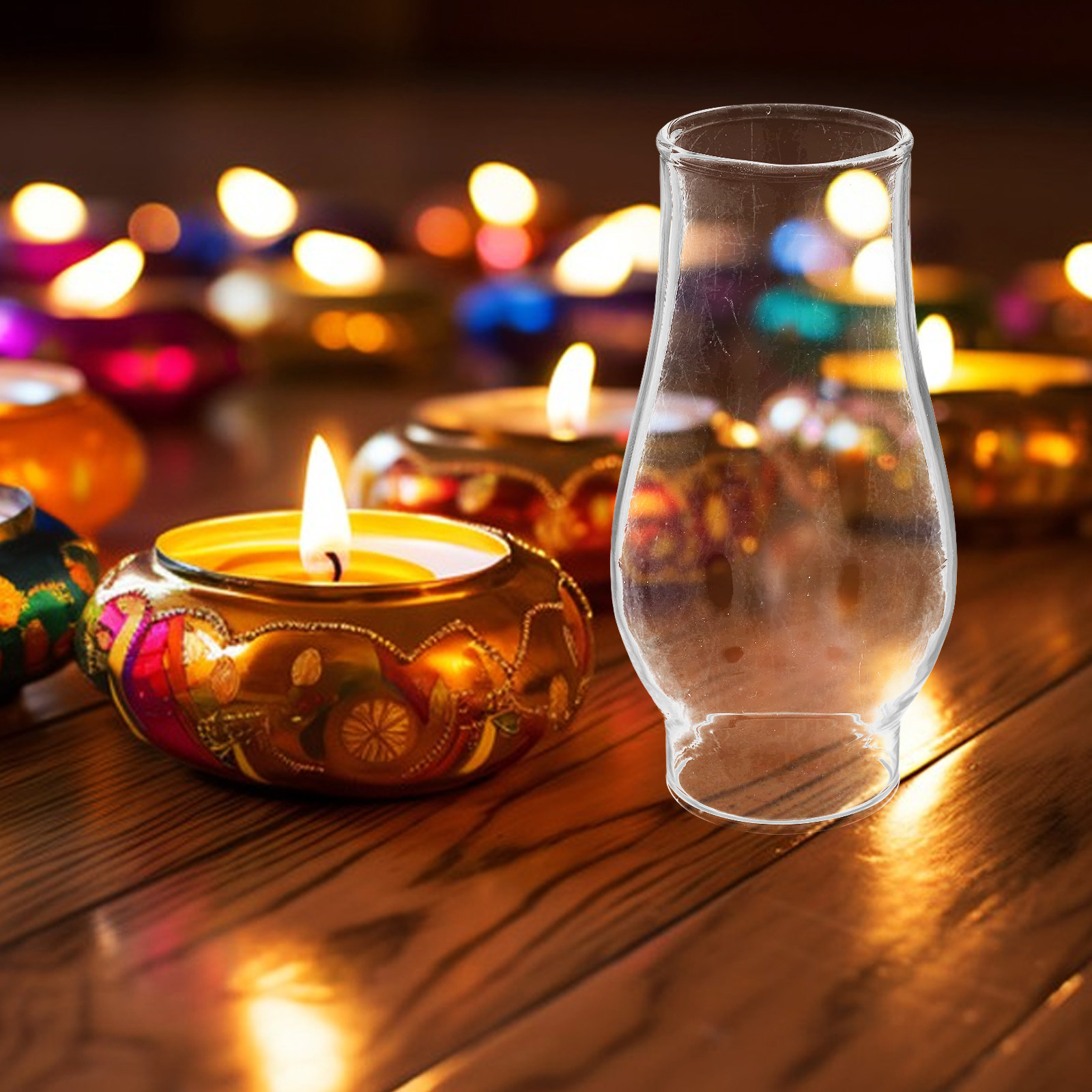 Vintage Hurricane Lamp Glass C - Outdoor Lighting Glass Replacement ulasan dan harga