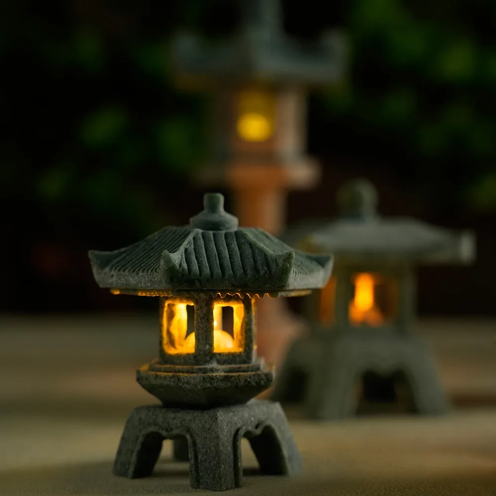 Mini Pagoda Lantern Light Gard - Outdoor Zen Lighting ulasan dan harga