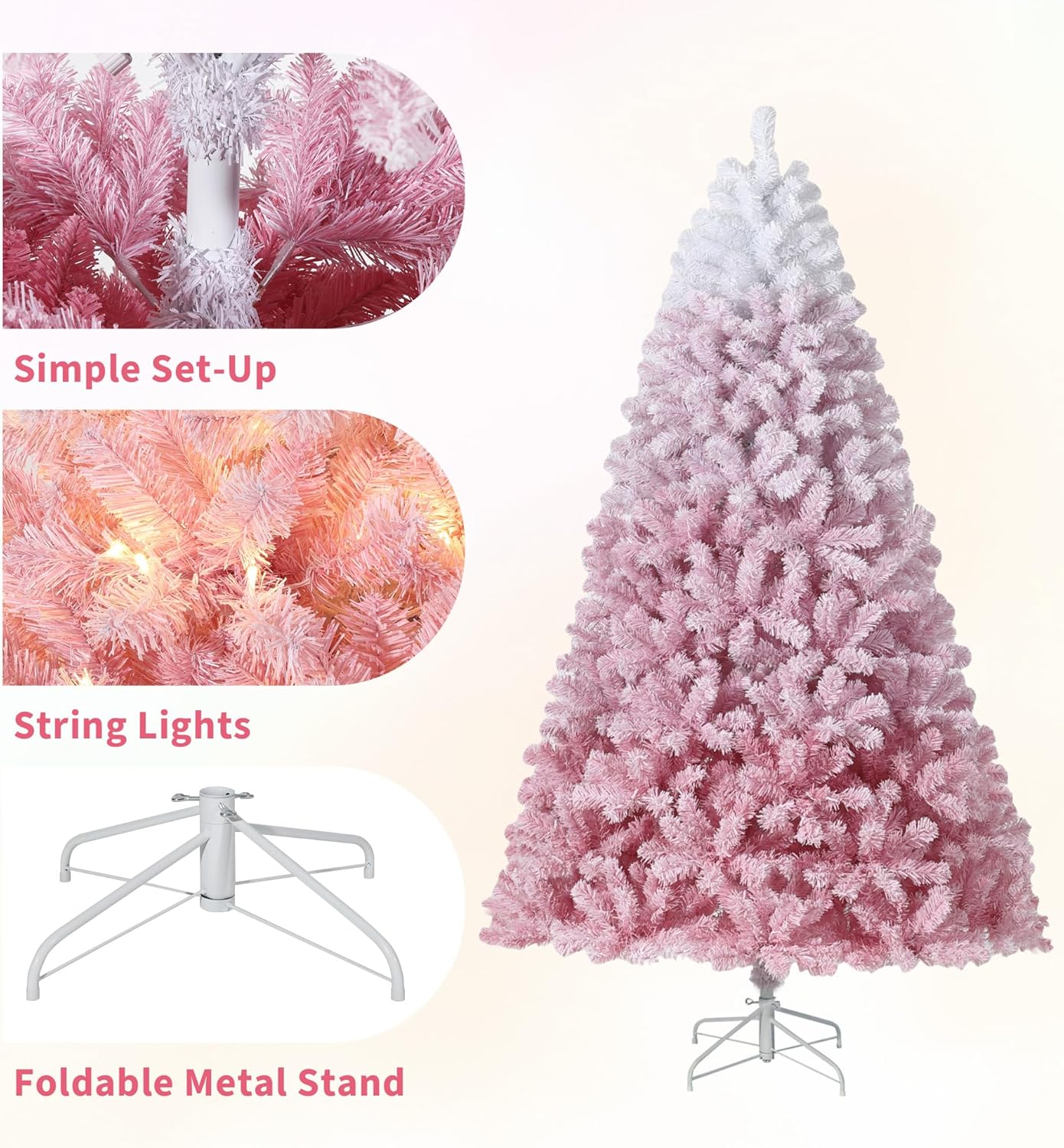 9Ft Pre-Lit Artificial Christm - Outdoor Lighting Tree ulasan dan harga