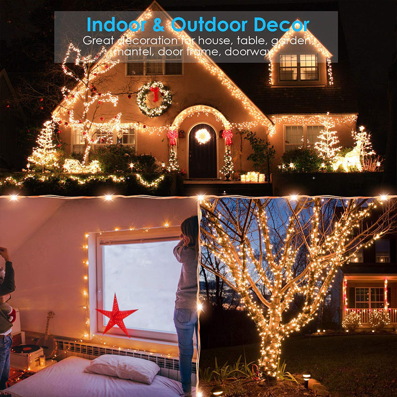 160M 1600LEDs Copper Wire Wate - Outdoor Lighting No Wiring ulasan dan harga