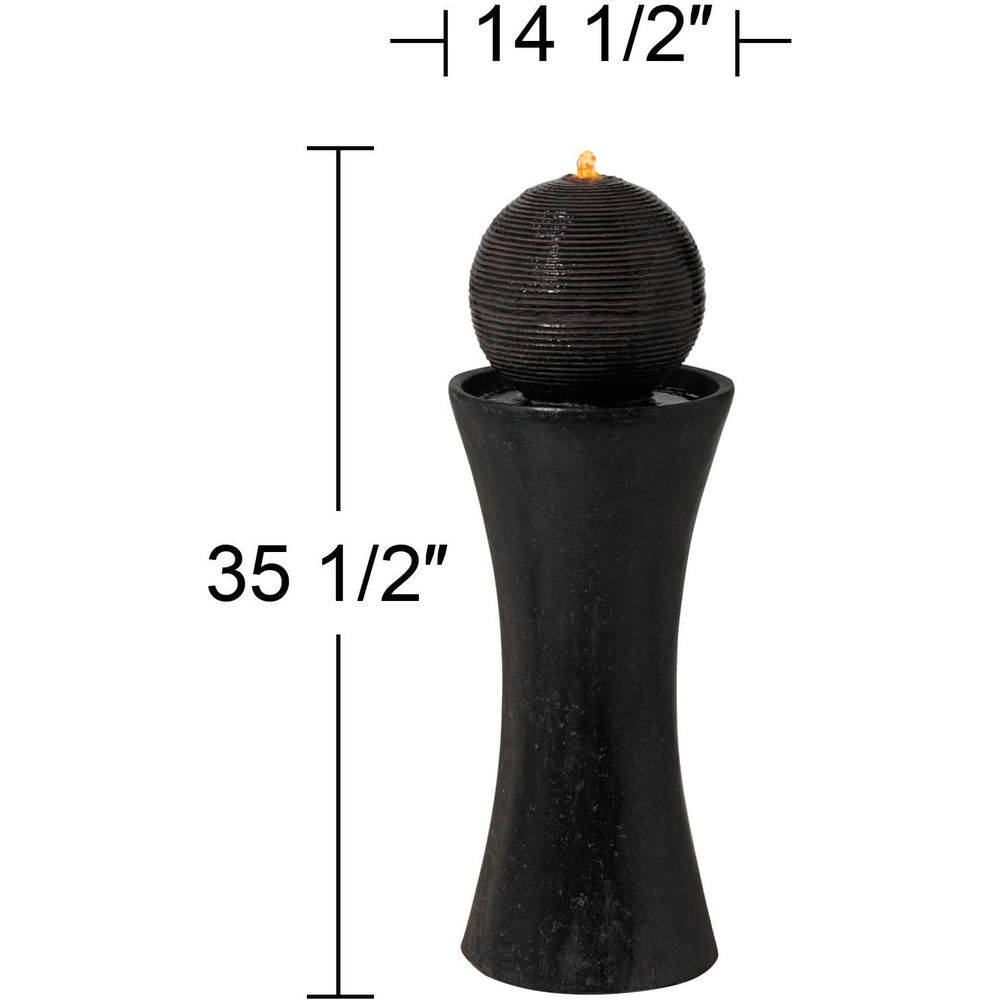 35 1/2 High LED Pillar Indoor  - Outdoor Zen Lighting ulasan dan harga