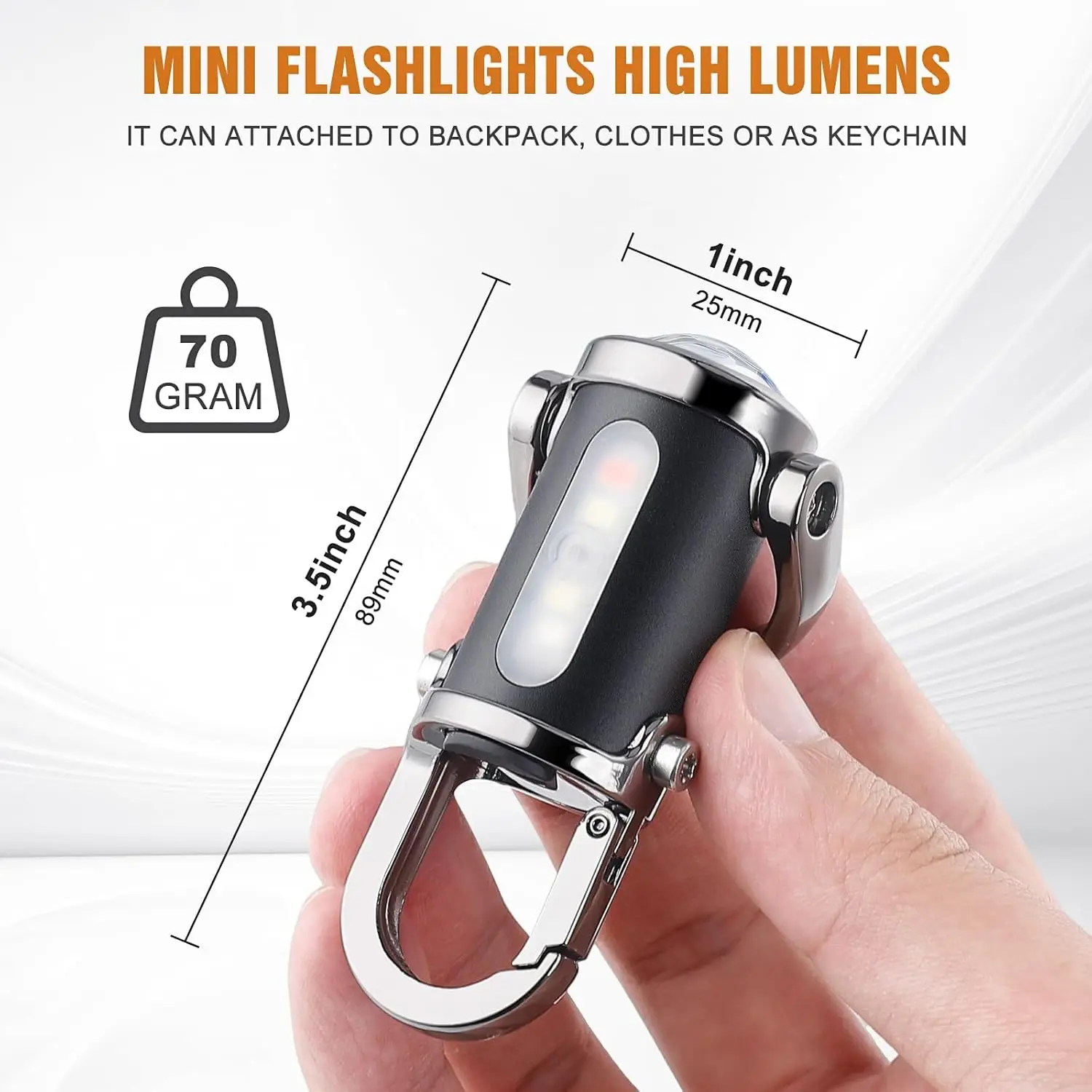 Mini Keychain Flashlight Recha - Outdoor Lighting Hooks ulasan dan harga