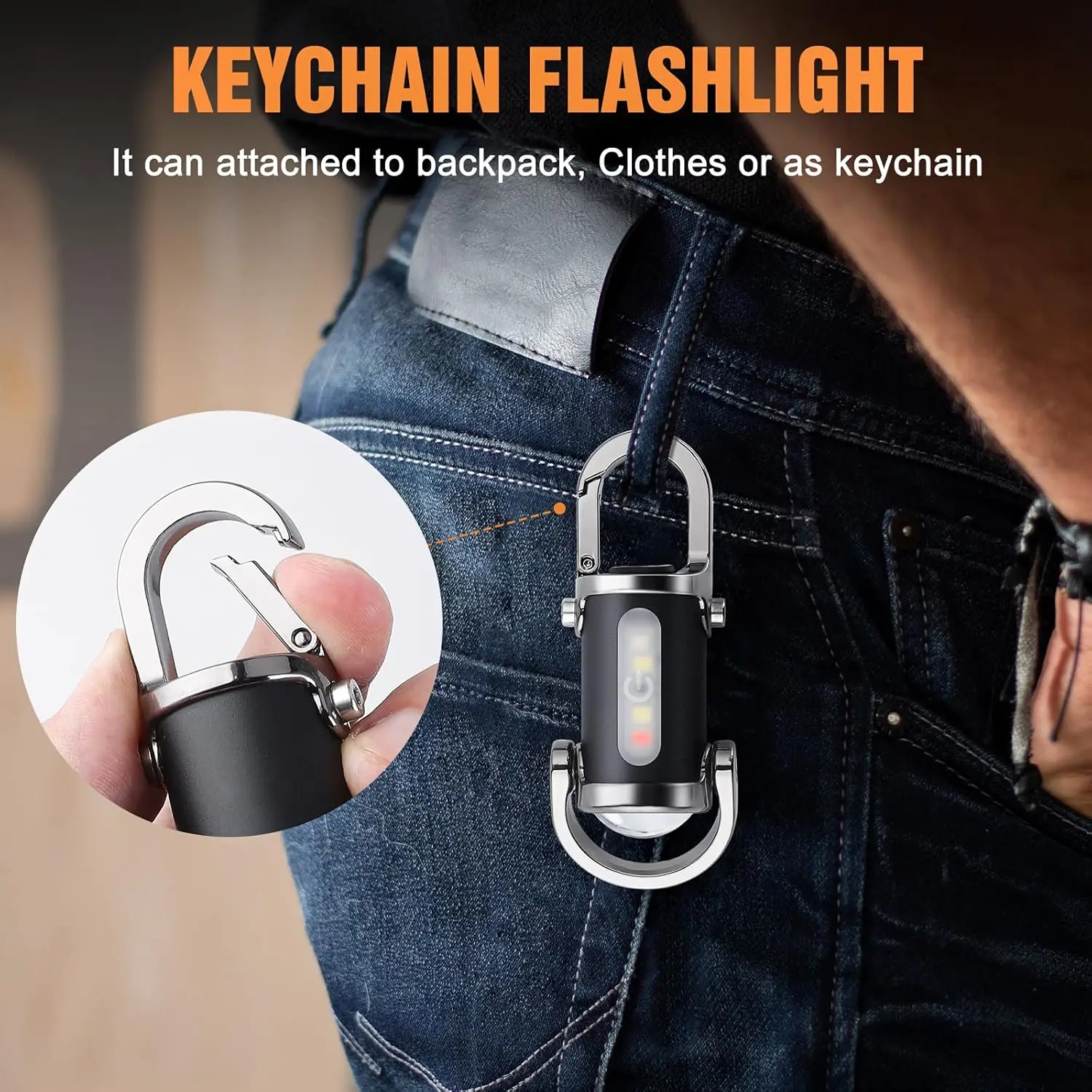 Mini Keychain Flashlight Recha - Outdoor Lighting Hooks ulasan dan harga