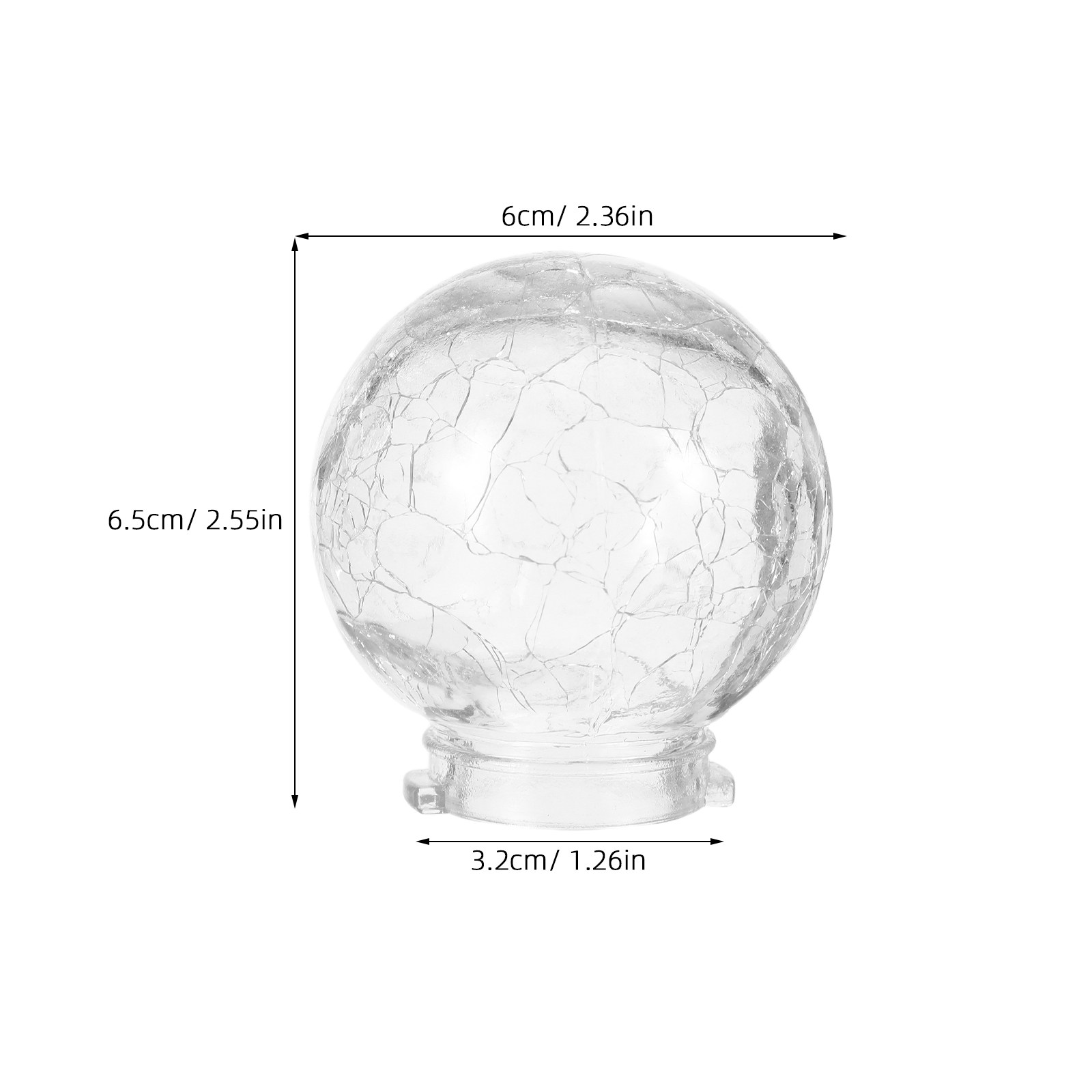 8Pcs Glass Globe Lamp Shade Cr - Outdoor Lighting Glass Replacement ulasan dan harga