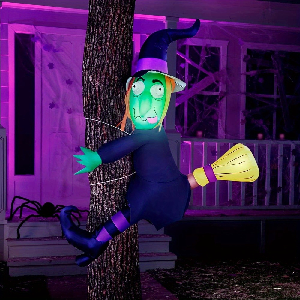 4FT Halloween Inflatable Witch - Outdoor Lighting Tree ulasan dan harga