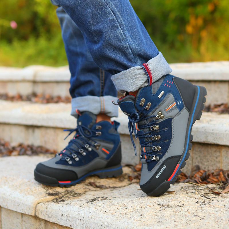 High End Men Hiking Shoe Quali - Outdoor Lighting High Quality ulasan dan harga