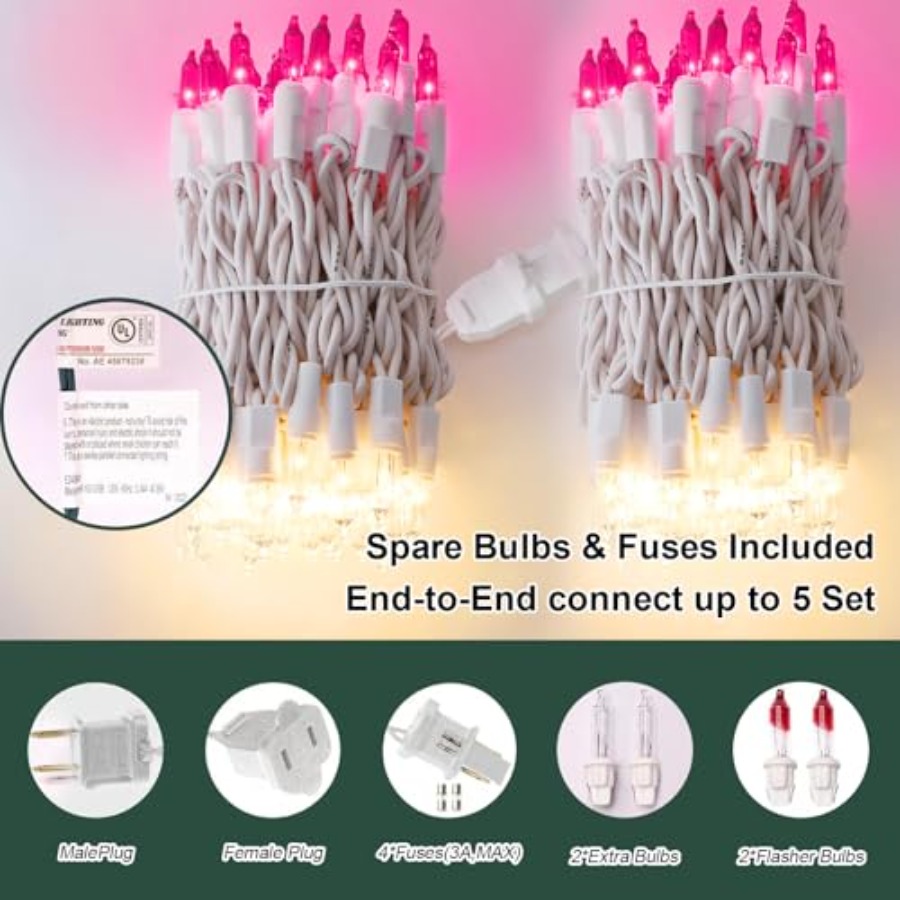 Christmas Valentine's String L - Outdoor Lighting Patio ulasan dan harga
