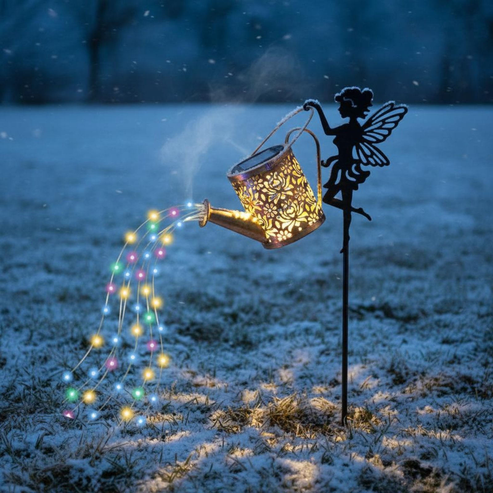 Solar Fairy Watering Can Light - Outdoor Lighting Patio ulasan dan harga