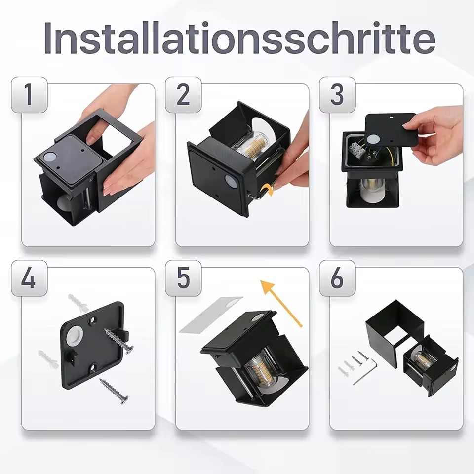 Modern LED Wall Lamp Waterproo - Outdoor Lighting Glass Replacement ulasan dan harga