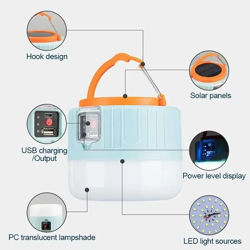 Solar Camping Lantern Recharge - Outdoor Lighting Bulbs ulasan dan harga