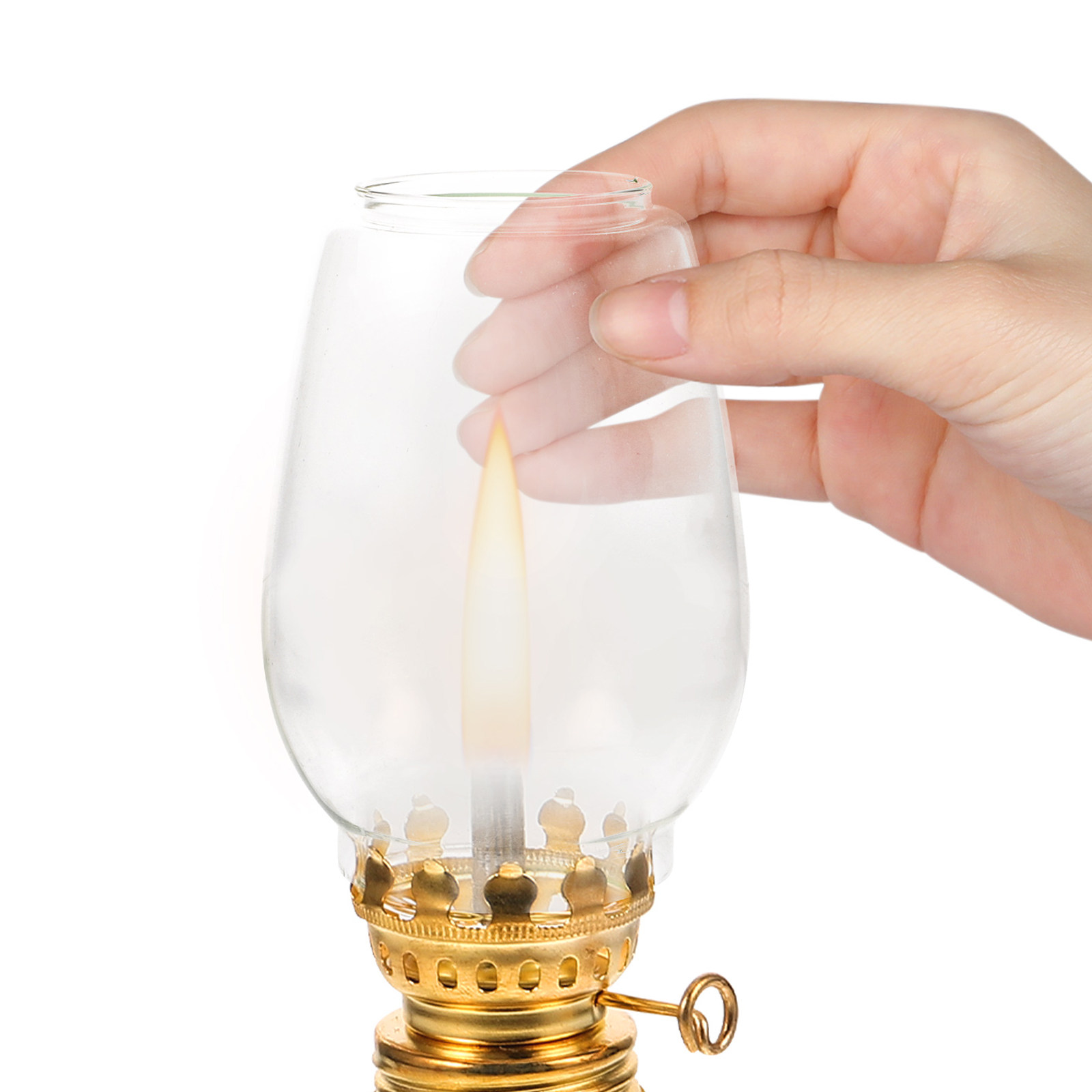 2Pcs Style Oil Lamp Shade Glas - Outdoor Lighting Glass Replacement ulasan dan harga