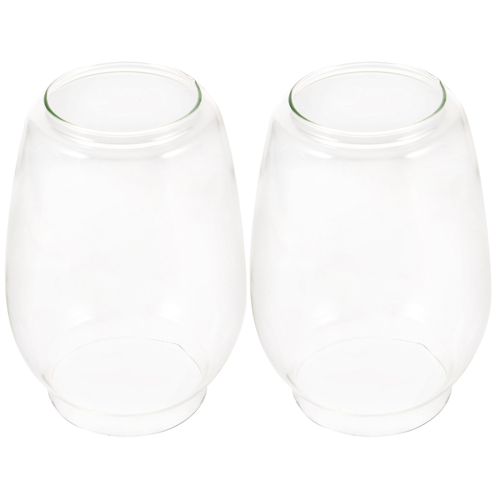 2Pcs Style Oil Lamp Shade Glas - Outdoor Lighting Glass Replacement ulasan dan harga
