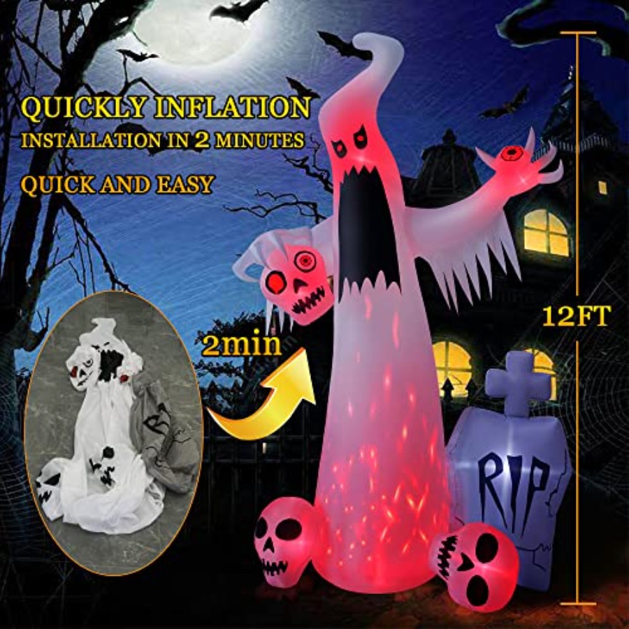Halloween Outdoor Decorations: - Outdoor Lighting Halloween ulasan dan harga