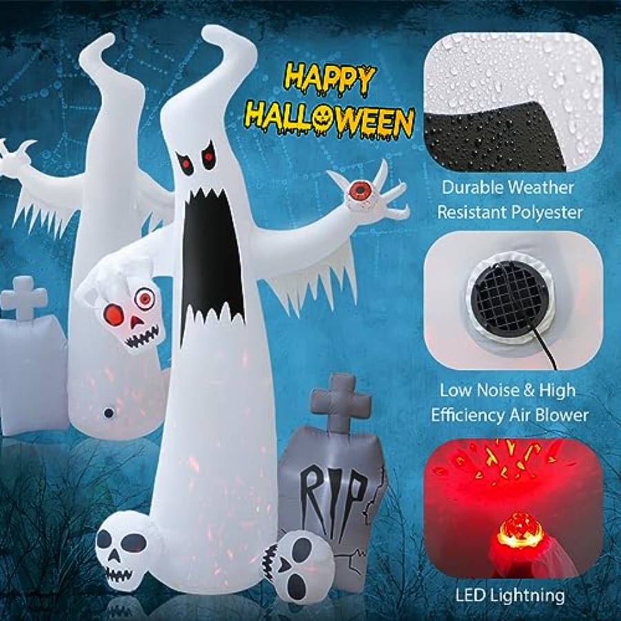 Halloween Outdoor Decorations: - Outdoor Lighting Halloween ulasan dan harga