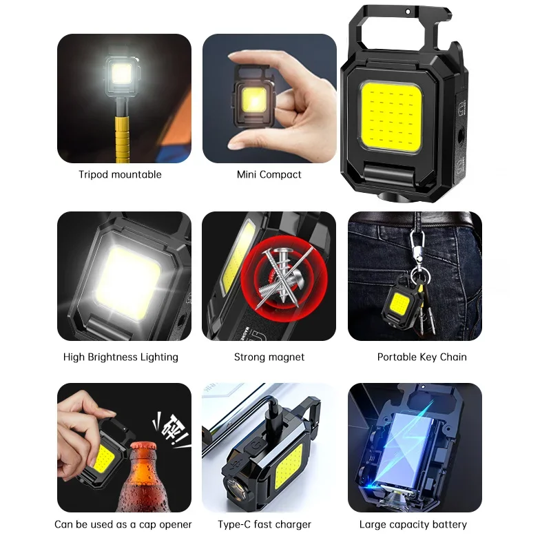Mini Flashlight Keychain Light - Outdoor Lighting Bulbs ulasan dan harga