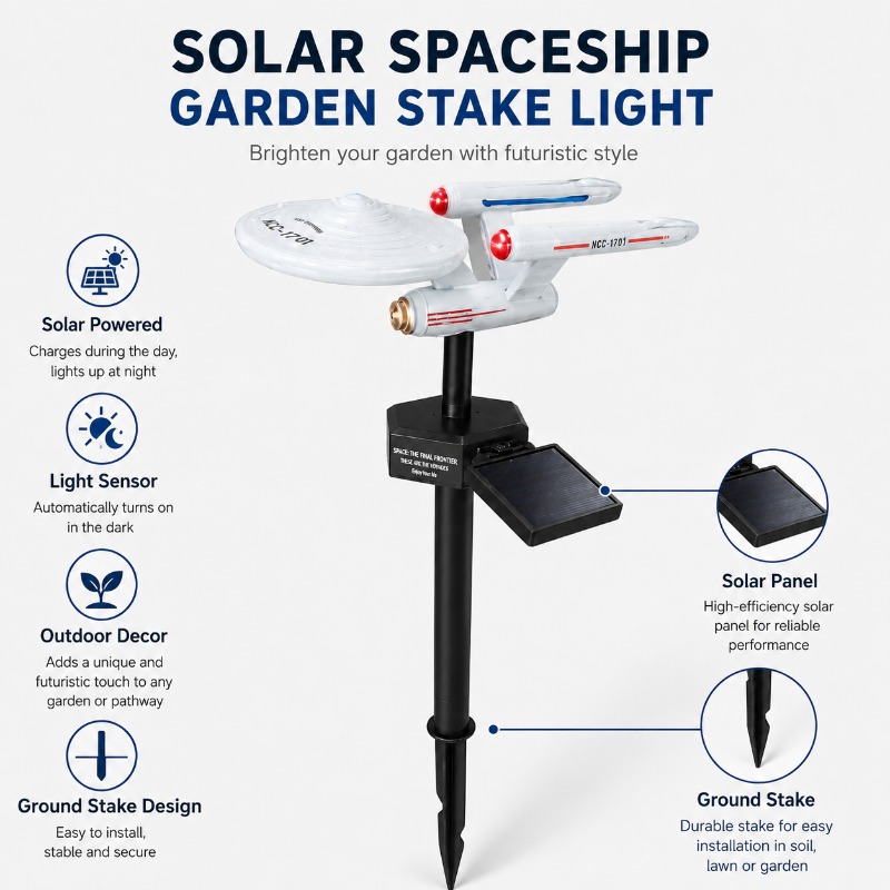 Star Trek USS Enterprise Solar - Landscape Spike Light ulasan dan harga