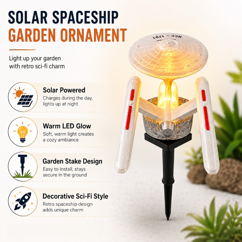 Star Trek USS Enterprise Solar - Landscape Spike Light ulasan dan harga