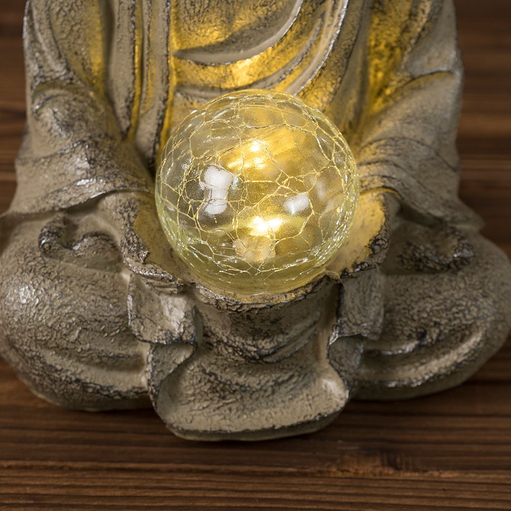 Vilead 27.5cm Resin Buddha Sta - Outdoor Zen Lighting ulasan dan harga