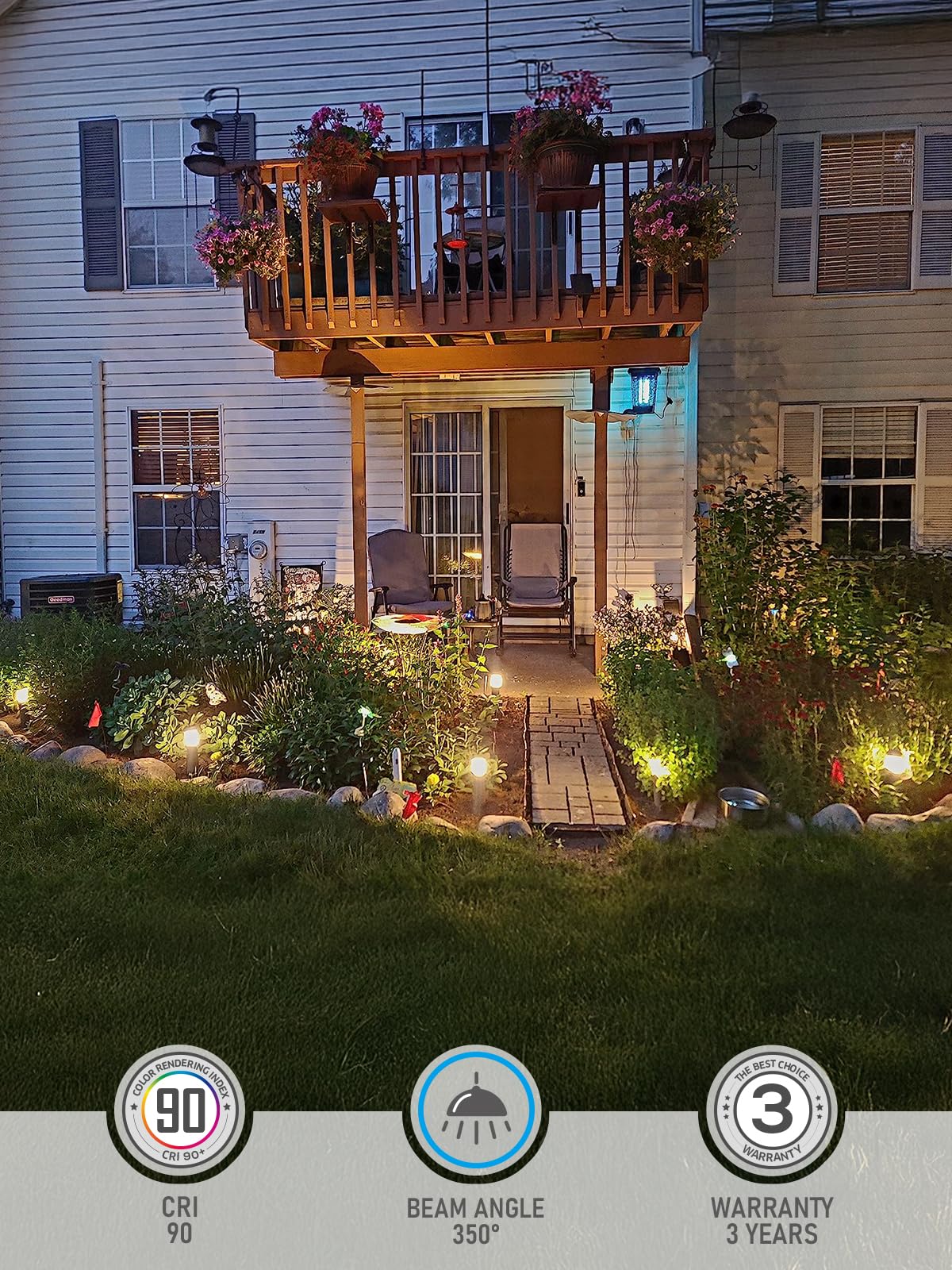 8Pcs LED Outdoor Garden Lawn L - Landscape Spike Light ulasan dan harga