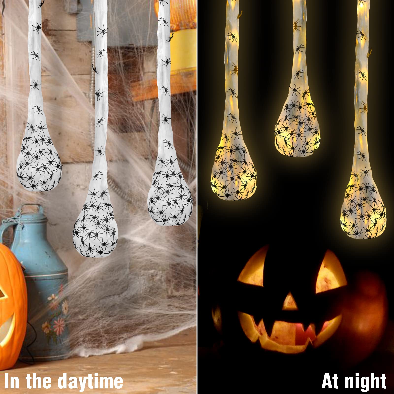1-3Pcs Halloween Light Spider  - Outdoor Lighting Tree ulasan dan harga