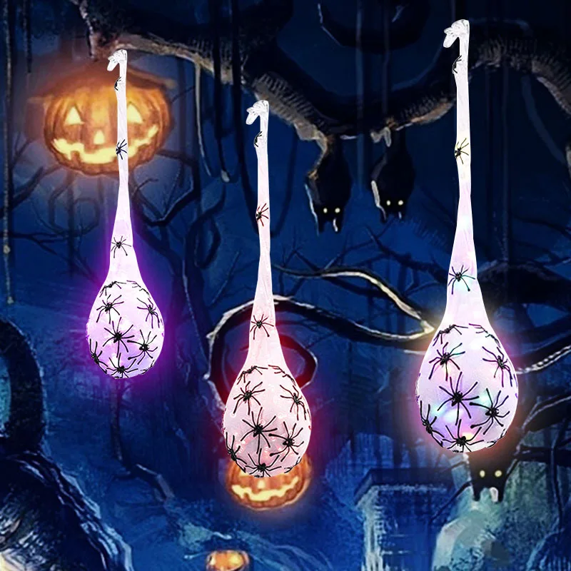 1-3Pcs Halloween Light Spider  - Outdoor Lighting Tree ulasan dan harga