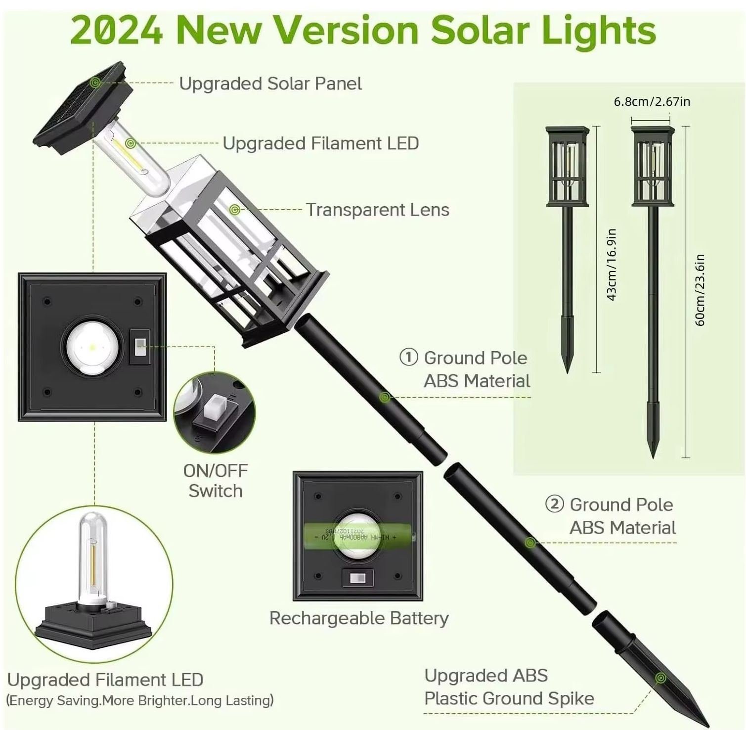 Solar Pathway Light Outdoor So - Landscape Spike Light ulasan dan harga