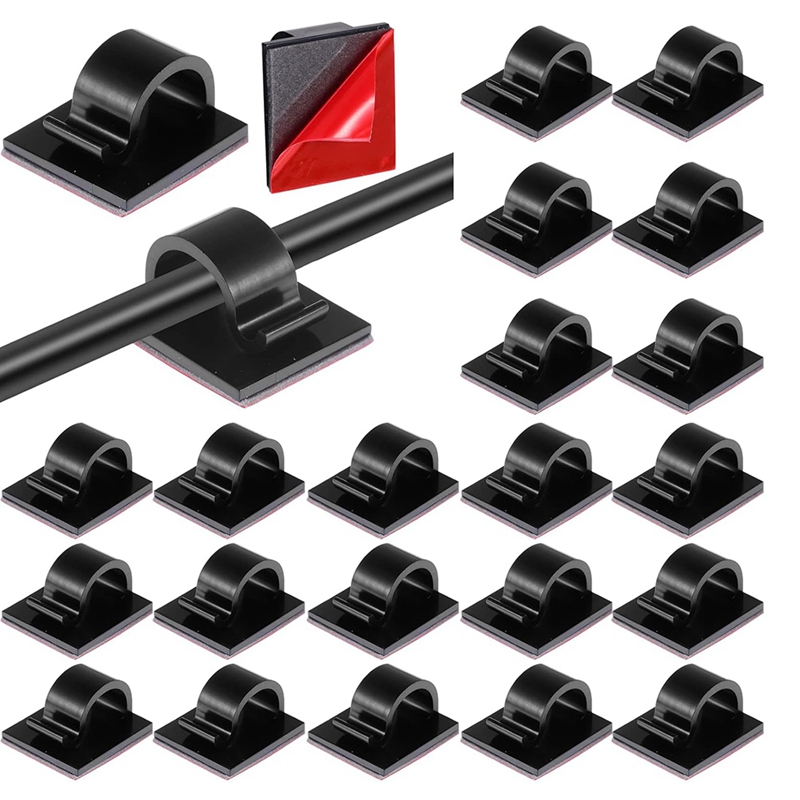 50 Pcs Mini Cable Clips Hooks  - Outdoor Lighting Hooks ulasan dan harga