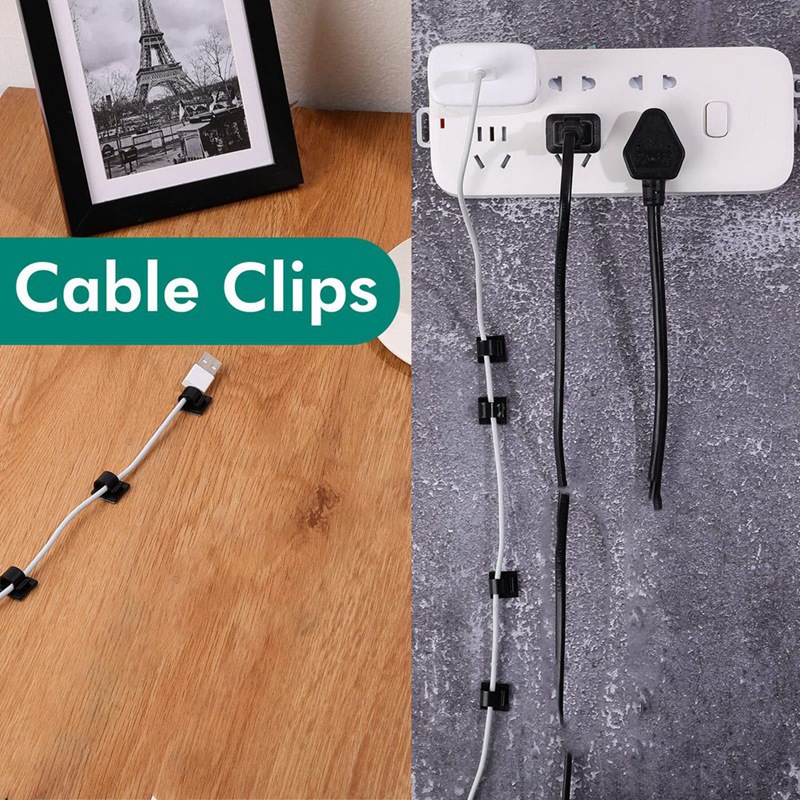 50 Pcs Mini Cable Clips Hooks  - Outdoor Lighting Hooks ulasan dan harga