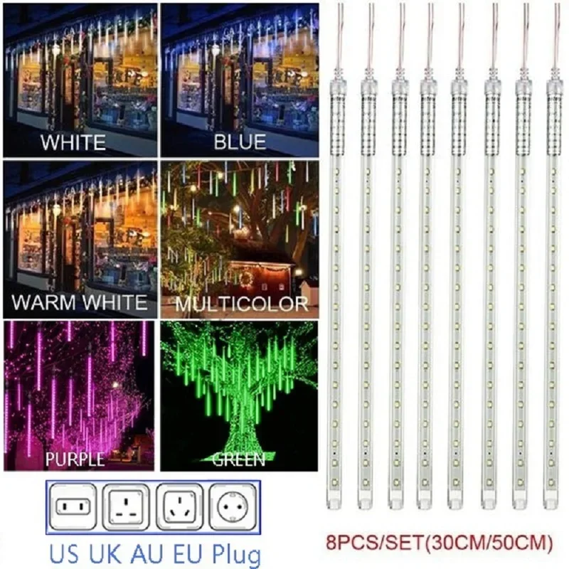 30cm /50cm Waterproof Meteor S - Outdoor Lighting Tree ulasan dan harga