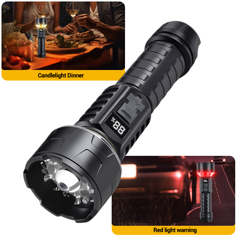 COB LED Flashlight Rechargeabl - Outdoor Lighting Bulbs ulasan dan harga