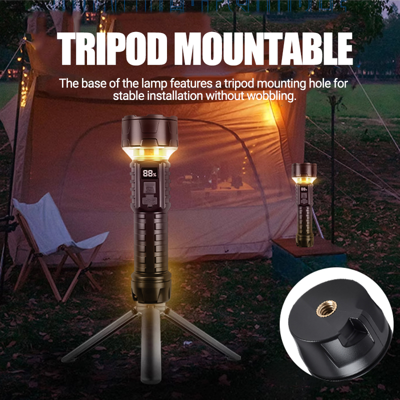 COB LED Flashlight Rechargeabl - Outdoor Lighting Bulbs ulasan dan harga