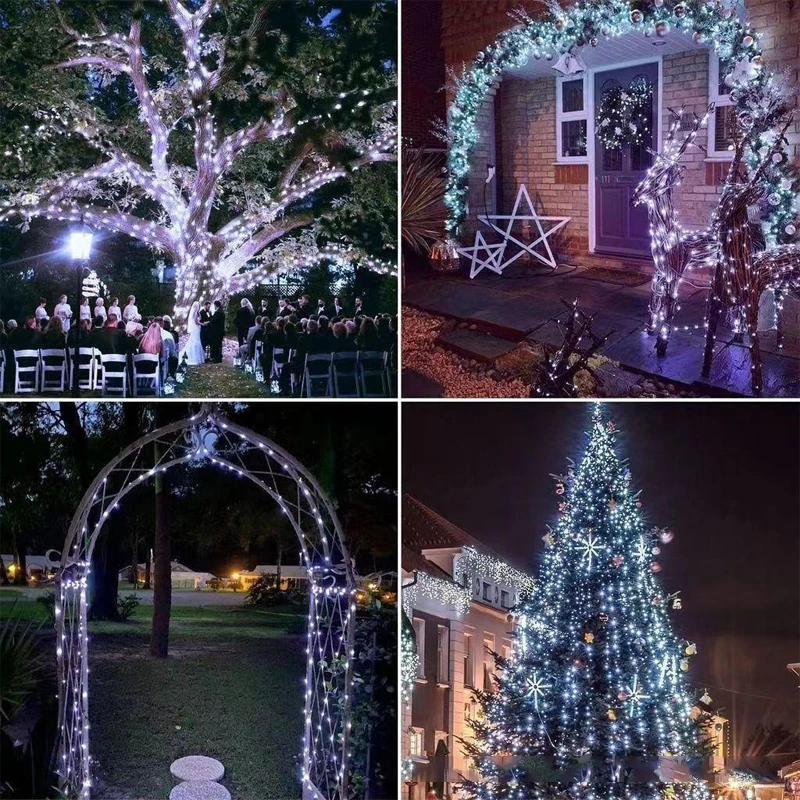 5M/10M/20M LED Copper Wire Str - Outdoor Lighting No Wiring ulasan dan harga