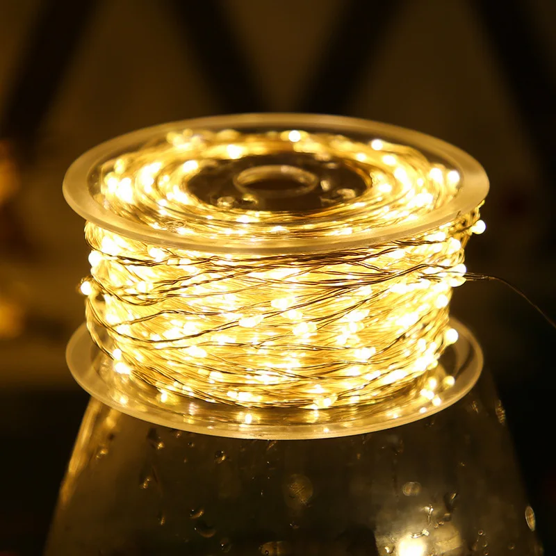5M/10M/20M LED Copper Wire Str - Outdoor Lighting No Wiring ulasan dan harga